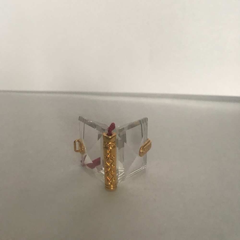Swarovski crystal gold plated book